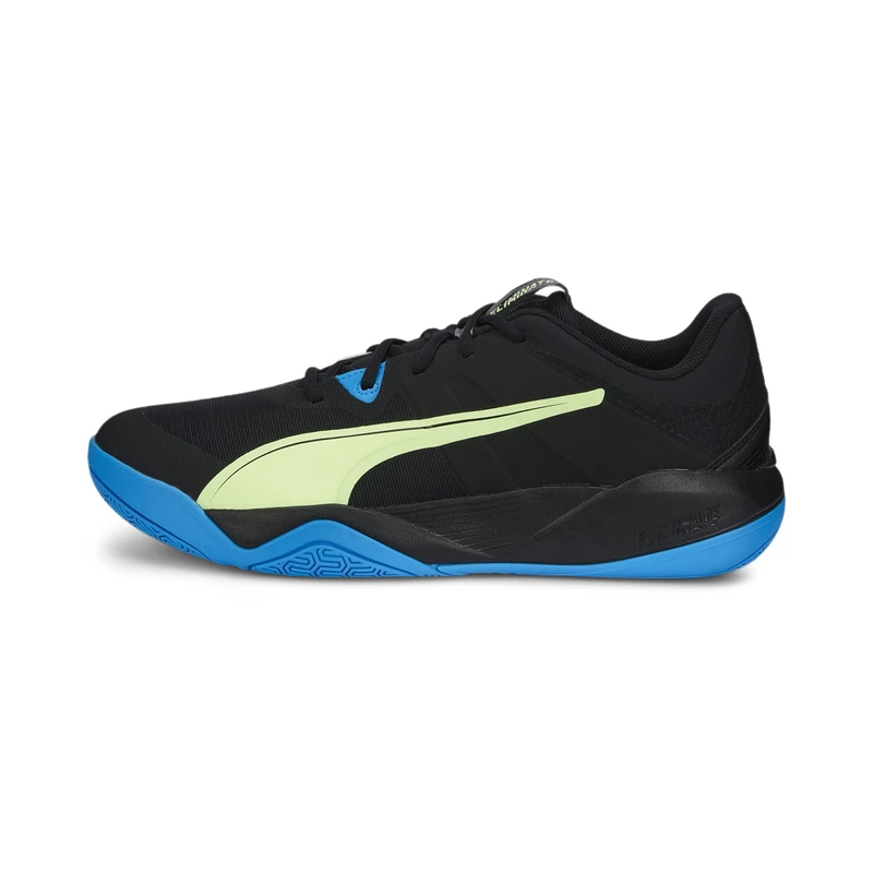 PUMA Unisex Eliminate Pro Ii Indoor Court Shoe, Puma Black Fizzy Light Ocean Dive, 8 UK