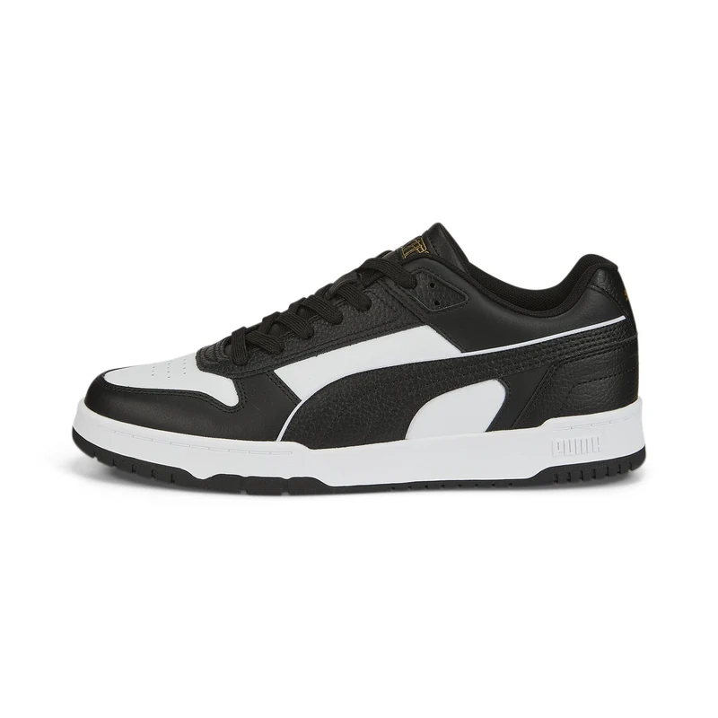 Puma Unisex Adults Rbd Game Low Sneakers, Puma Black-Puma White-Puma Team Gold, 4 UK