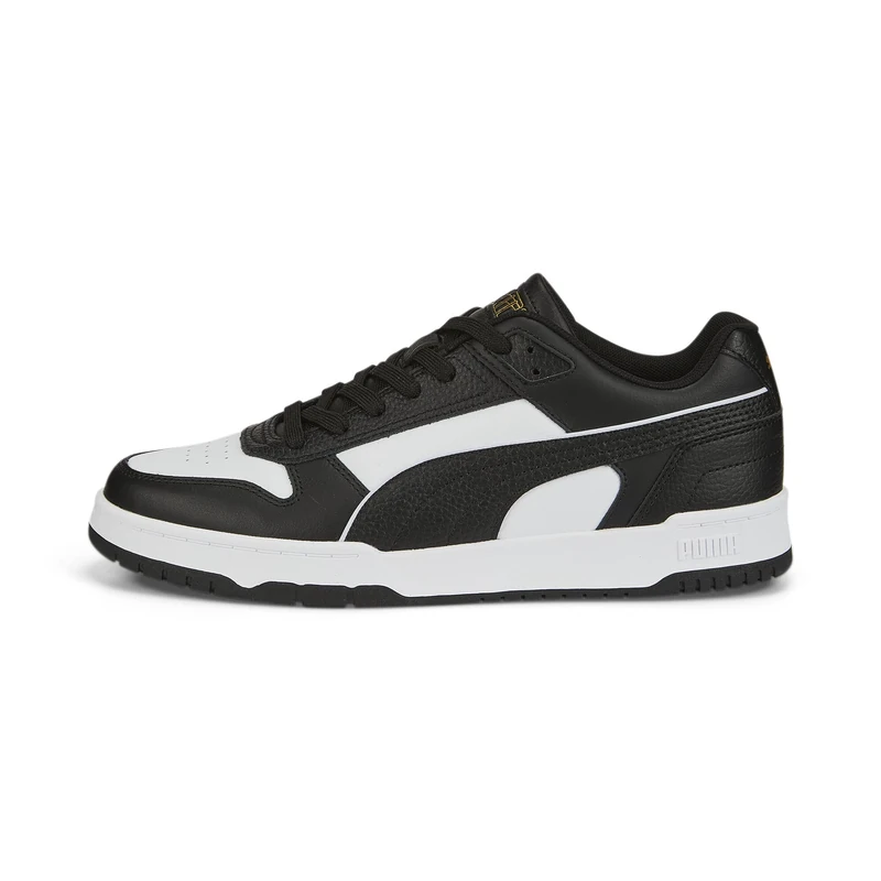 Puma Unisex Adults Rbd Game Low Sneakers, Puma Black-Puma White-Puma Team Gold, 7.5 UK