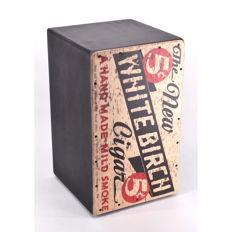 Volt Cool Cajon 2 "The Birch", Professional Cajon with Adjustable Snare System, Birch Wood, 4-Way Lacquer, Printed Striking Surface, Made in Spain