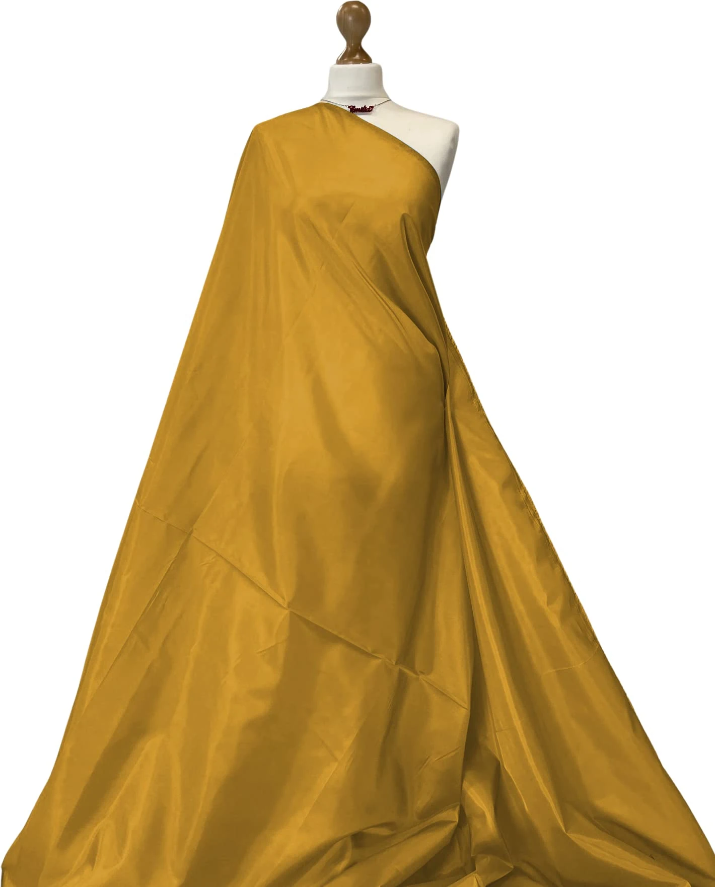 Premium Quality | Non Stretch Lining Fabric | Lining Dressmaking Craft Material | Fabriques (Mustard, Half Meter)