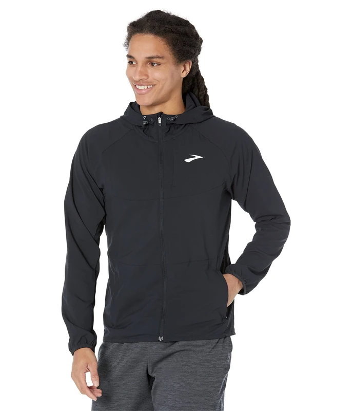 BROOKS 211385001 Canopy Jacket Jacket Men's Black Size 30