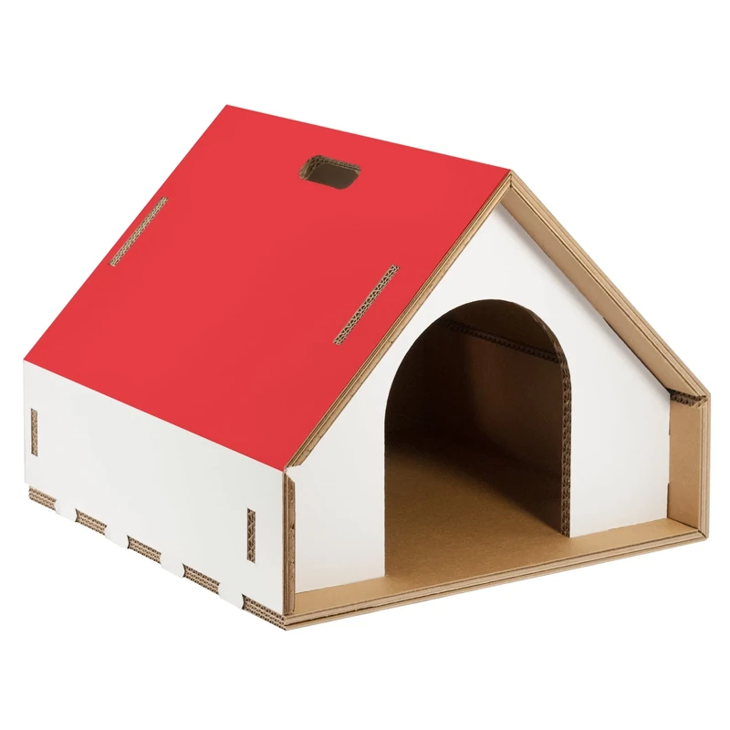 Ecological Dog and Cat Bed with Dogpotai Red Roof - Image 1