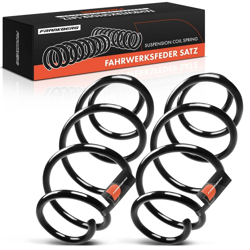 Frankberg 2x Coil Spring Front axle Compatible with T.i.g.u.a.n 5N 2007-2018 C.a.d.d.y IV SAA SAH 2015-2021 Replace# 5N0411105R