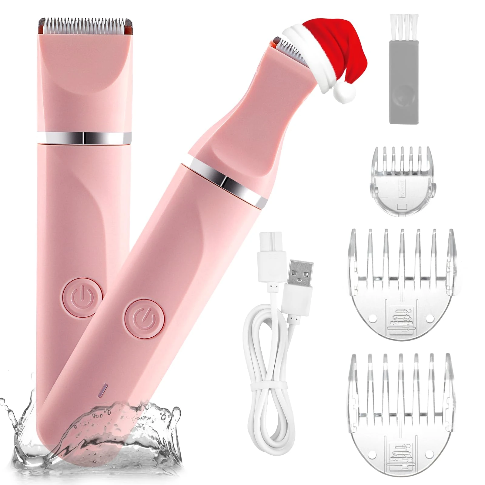 Lady Shaver for Women Electric Bikini Trimmer Women,Lady Shaver For Womens,Bikini Trimmer For Bikinis Arms Legs Underarms,Replaceable Snap-In Ceramic Blades,IPX7,Wet and Dry Use