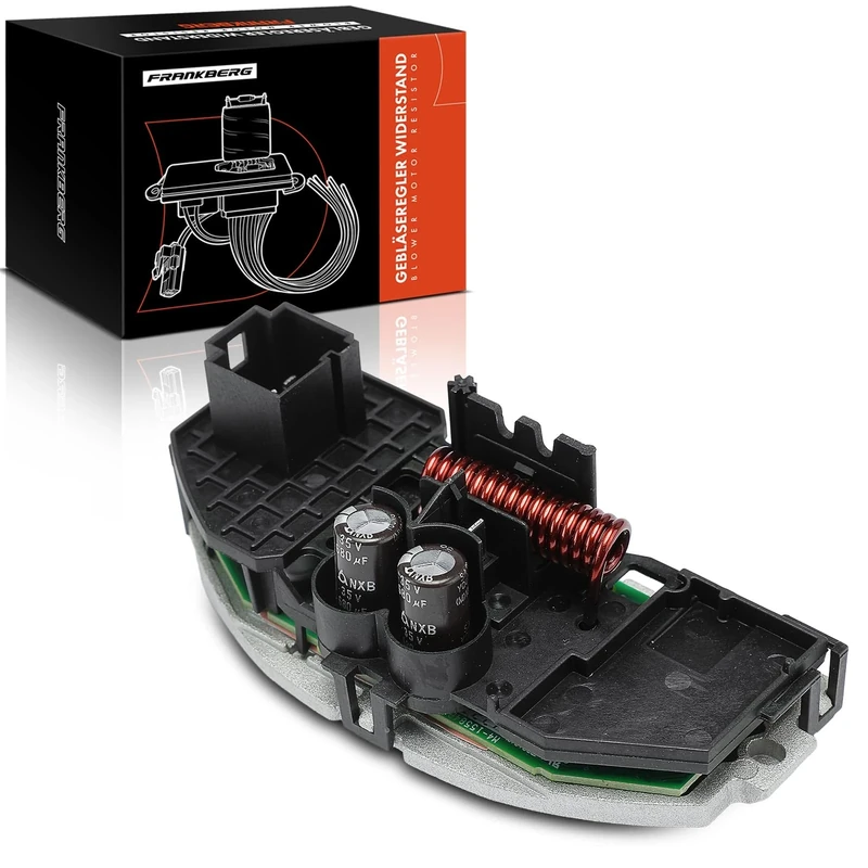 Frankberg Blower Motor Fan Resistor Blower Motor Resistor Kühlerlüfter Compatible with C.a.y.e.n.n.e 92A T.o.u.a.r.e.g 7P5 7P6 2010-2021 7P0820021D