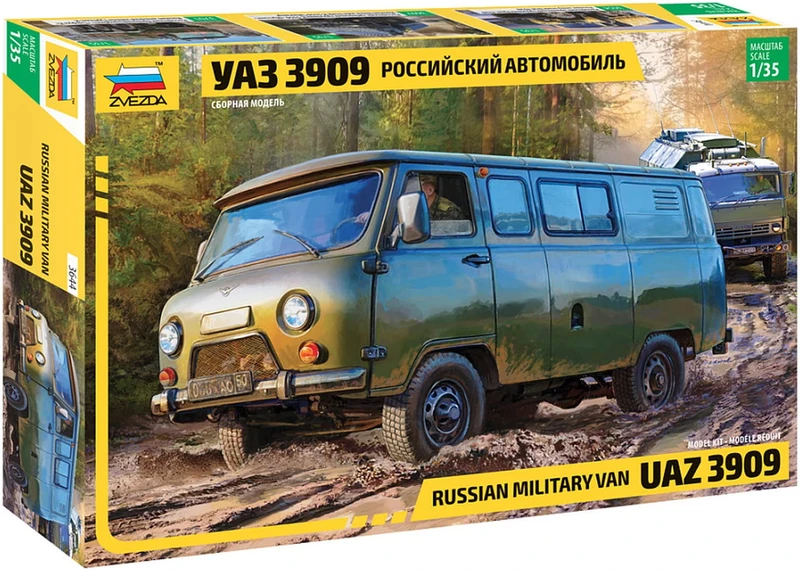 Zvezda 3644 UAZ 3909 1/35 Scale Plastic Model Kit