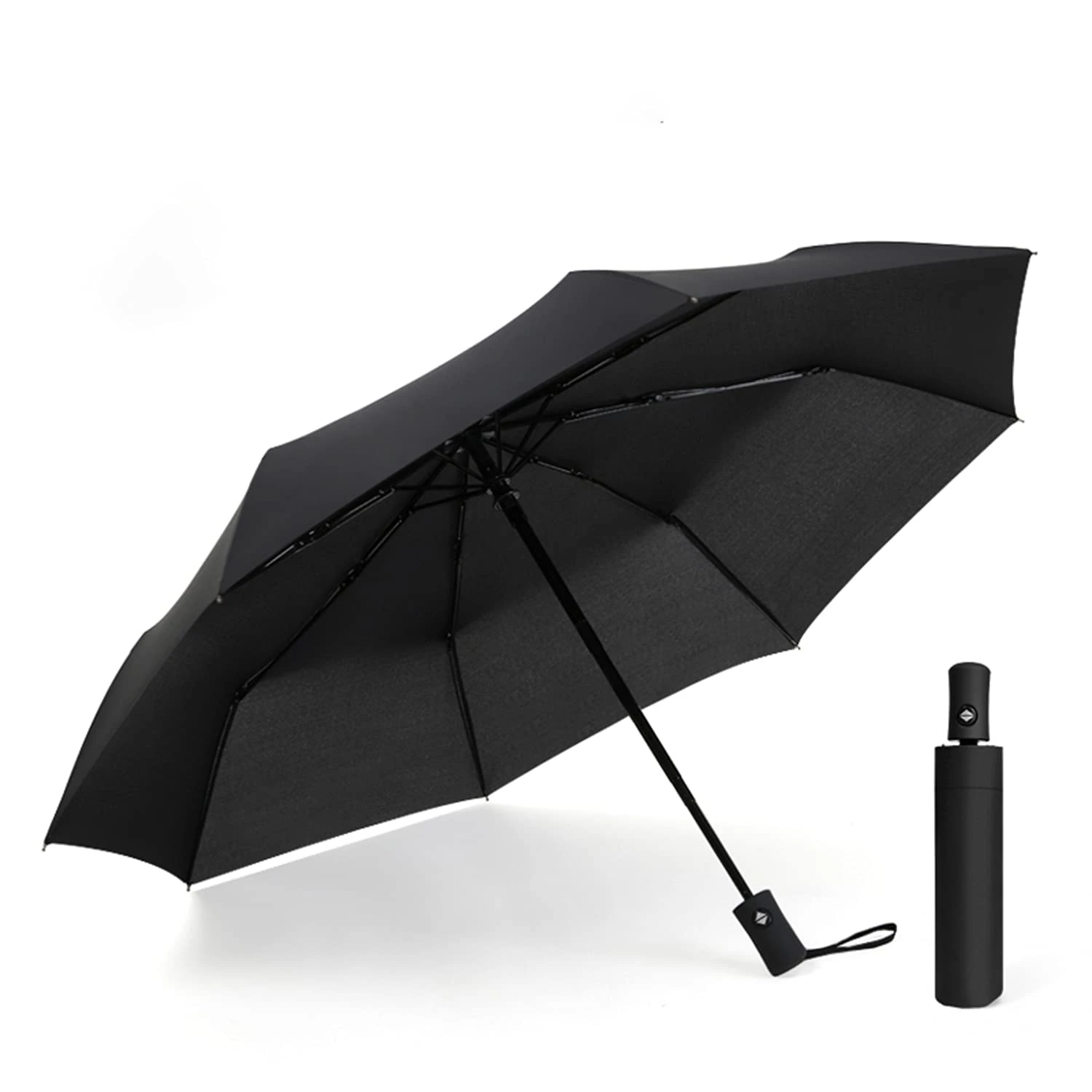 Hannstar Folding Travel Umbrella Windproof Strong, Compact, Automatic, Lightweight, Strong & Portable Umbrella for rain- Men and Women