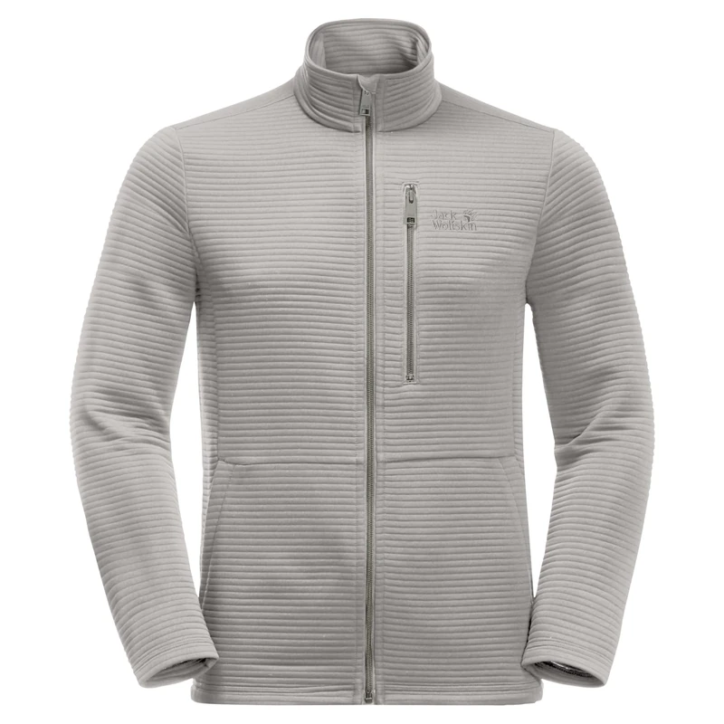 Jack Wolfskin Modesto Men's Fleece Jacket, grey, L - Image 1