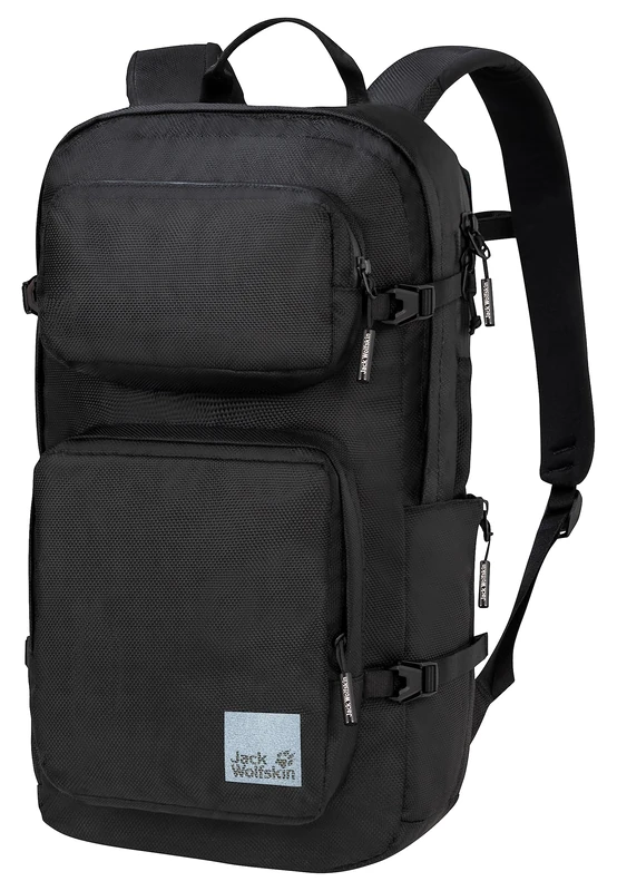 Jack Wolfskin Unisex - Adult Auckland Pack Daypack, Ultra Black, One Size