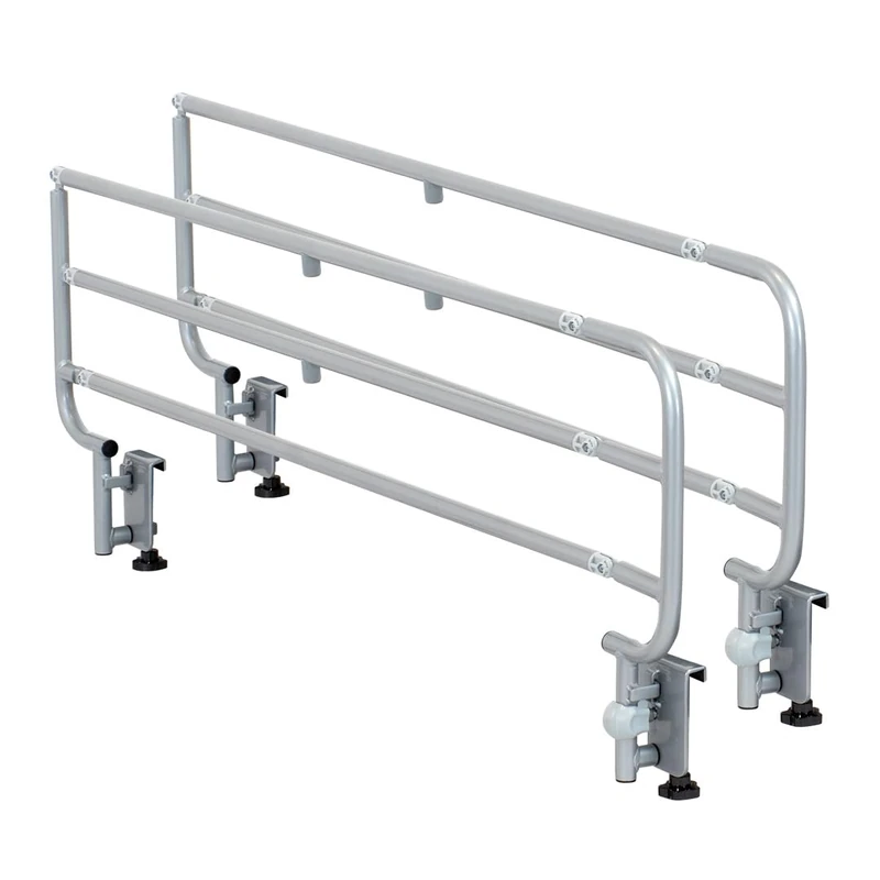 Geriafy - Folding Bed Rails for Adjustable Beds | Robust and Easy to Install | Anti-pinch (Set of 2 Rails) - Image 1