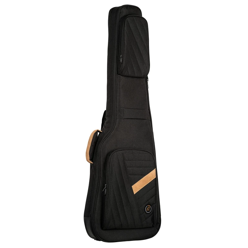 Ortega Guitars Deluxe Bass Gigbag - Electric Bass Bag - Height 122 cm - Width 37.5 cm - Cotton, Black (OGBEB-DLX-BK)