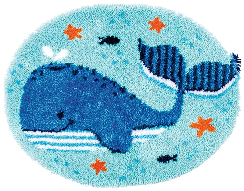 Vervaco Latch Hook Rug Set Outlined, Cotton Acrylic, Multicoloured, 70x56cm - Image 1