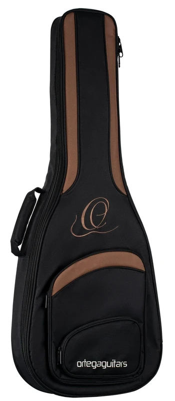 Ortega Guitars Pro Series Bag - 7/8 Classical Guitar Bag - Height 101 cm - Width 39 cm - Wide Neck Brace - Shoulder Straps - Nylon, Black (ONB78)