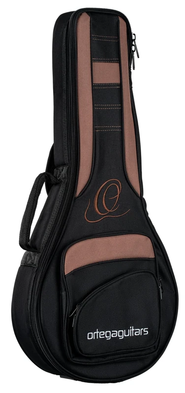 Ortega Guitars Pro Series Bag - Mandolin Bag - Height 74 cm - Wide Neck Brace - Shoulder Straps - Nylon, Black (ONB-MA)