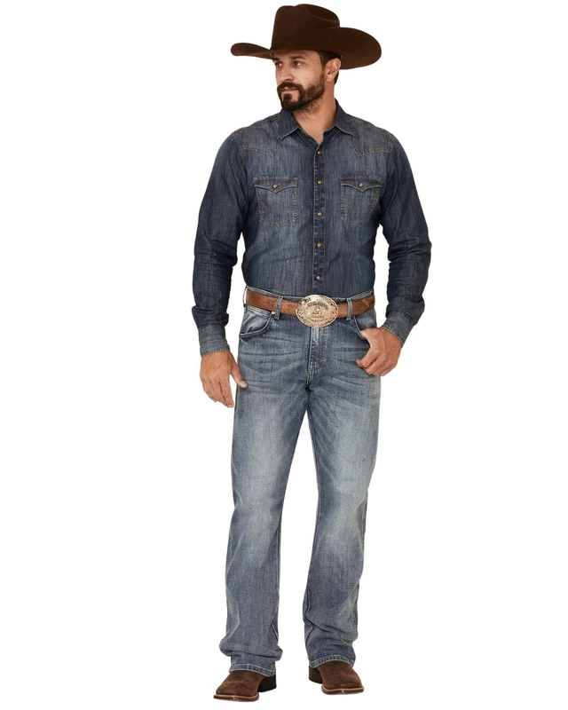 Wrangler Men's Retro Relaxed Fit Boot Cut Jean, Greeley, 36W x 30L