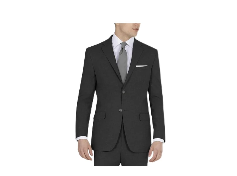DKNY Men's Business Suit Jacket, Black Solid, 44