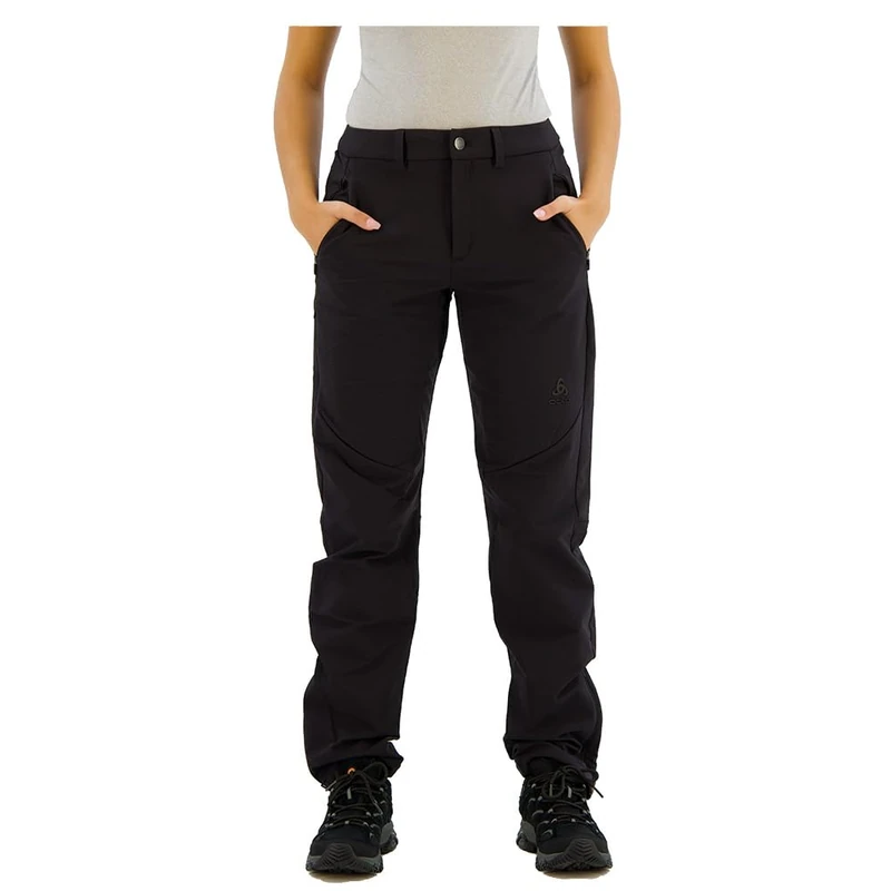 Odlo Women's Ascent Warm Pants Hiking, Black, 38