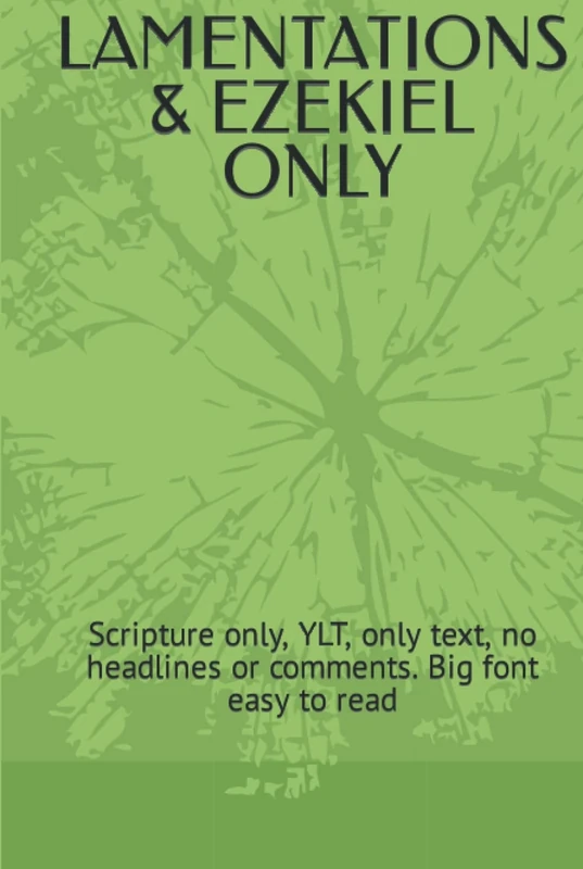 LAMENTATIONS & EZEKIEL ONLY: Scripture only, YLT, only text, no headlines or comments. Big font easy to read