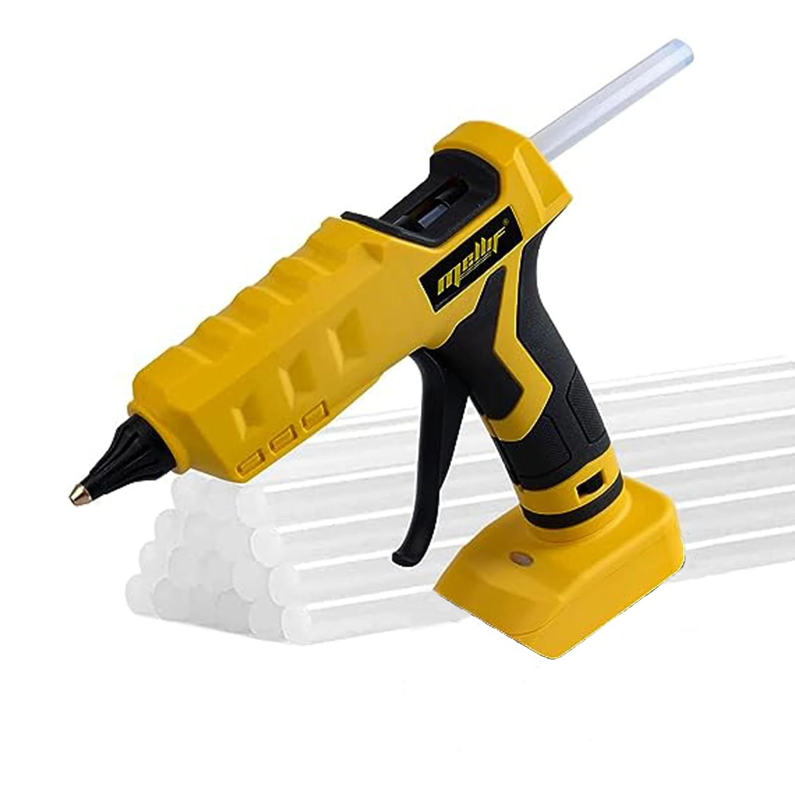100W Hot Glue Gun Cordless,Compatible with Dewalt 18v Battery Powered Full Size 11mm Sticks (Tool Bare, no Battery, no Charger)
