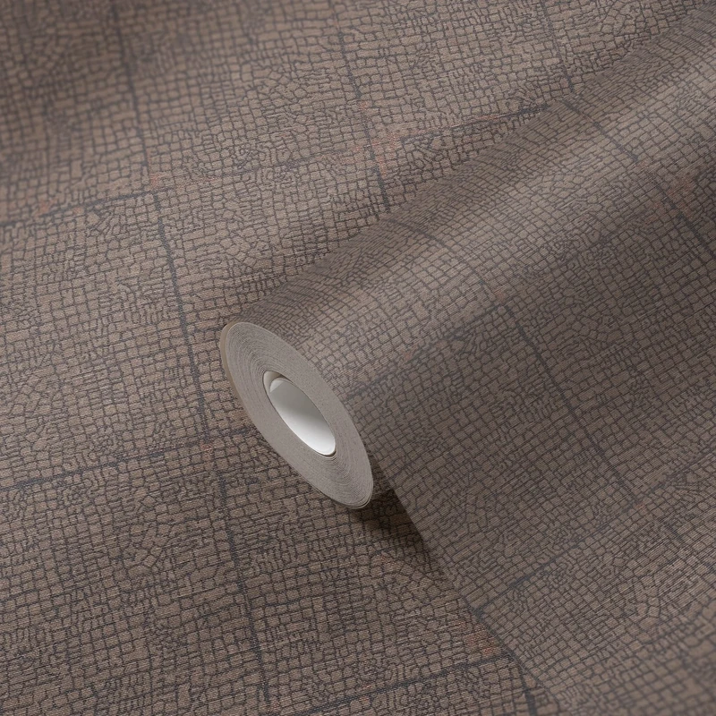 Livingwalls Geometric Wallpaper Desert Lodge Non-Woven Wallpaper 10.05 m x 0.53 m Brown Grey Made in Germany 385264 385264