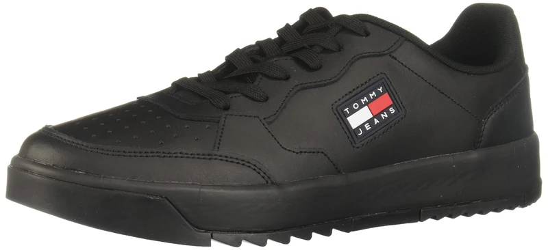 Tommy Jeans Men's Tommy Jeans Retro Ess Em0em00900 Cupsole Sneaker, Black, 6.5 UK - Image 1