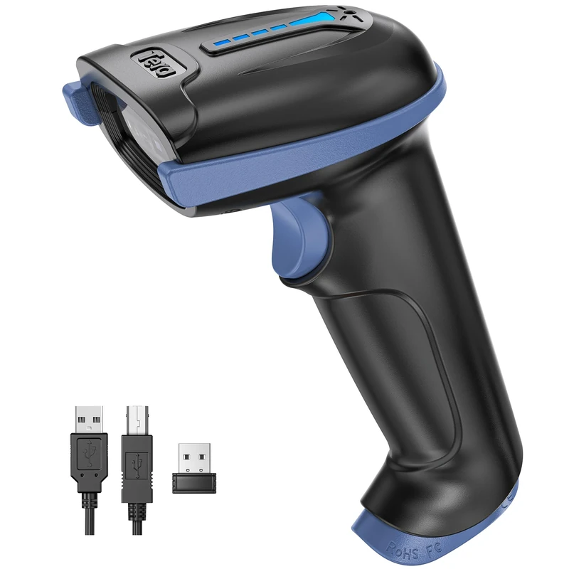 Tera 2D QR Wireless Barcode Scanner USB Wired 1D 2D Handheld Bar Code Reader CMOS for Screen Barcodes, D5100-WB
