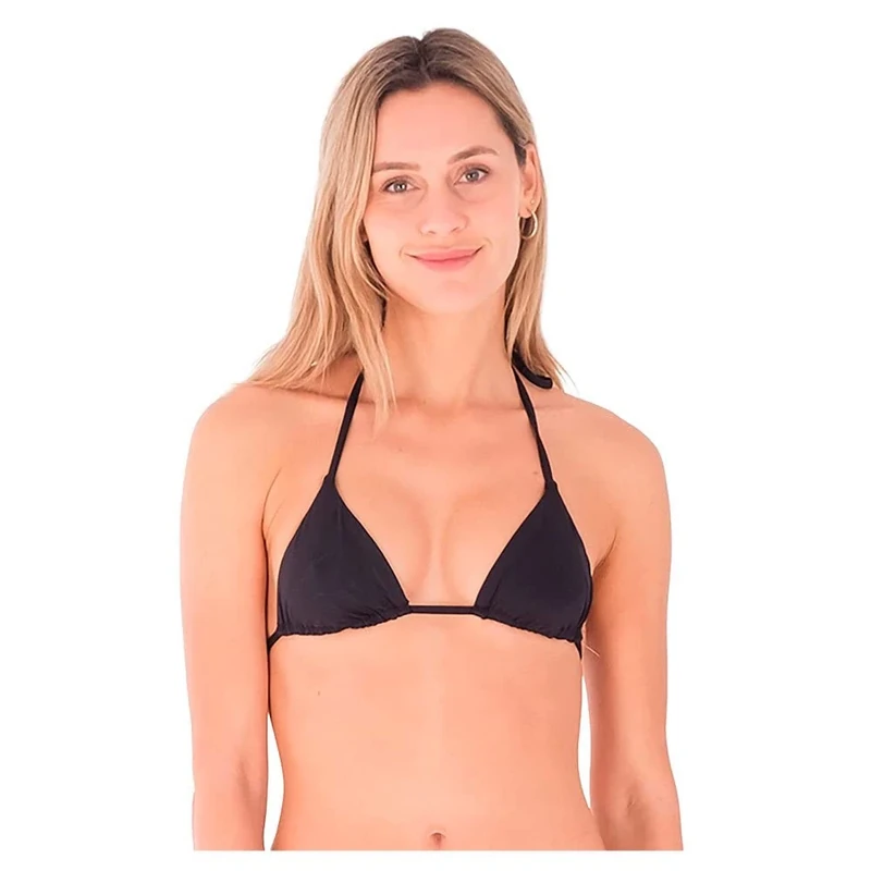 Solid Itsy Bitsy Bikini Top Black
