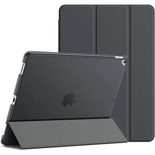 JETech 3153-EU Case Compatible iPad Pro 12.9 (1st and 2nd Generation, 2015 and 2017 Model), Protective Case with Auto Sleep/Wake (Dark Grey)