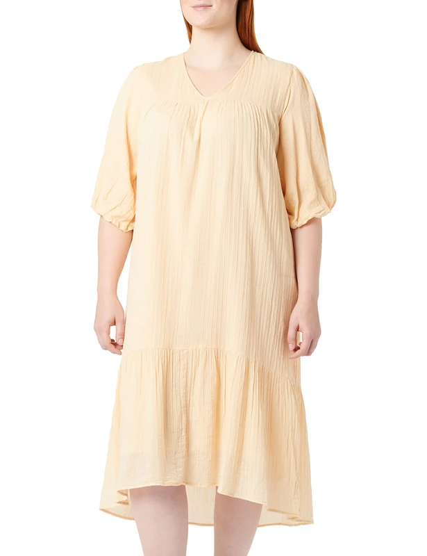 Noa Noa Women's Cotton Summer Dress, Desert Dust, 14