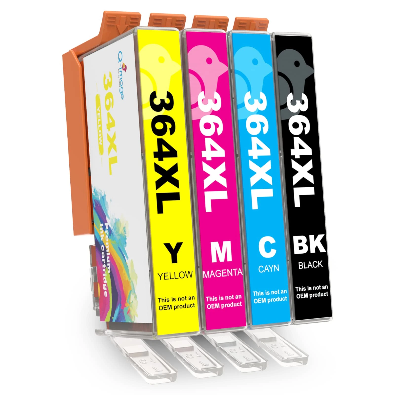 4-Pack 364 364XL Ink Cartridges Replacement Compatible for HP 364 XL Ink Multipack for Photosmart 5510 5520 6510 6520 7510 B210 Deskjet 3520 3070A Officejet 4620 Printer