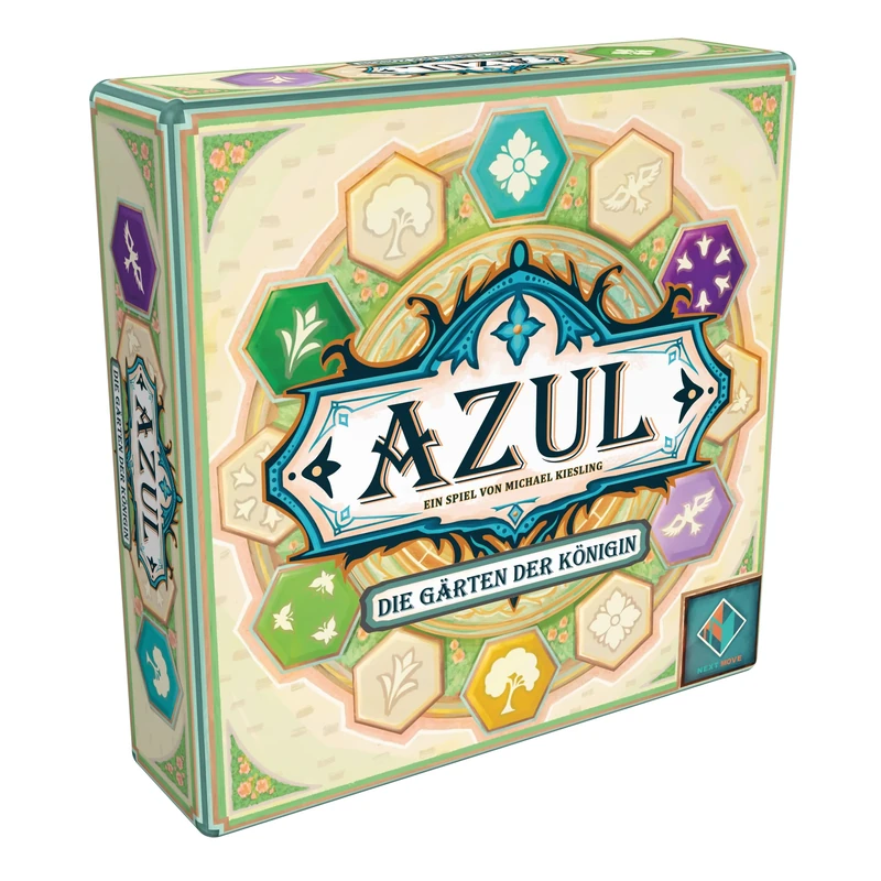 Next Move Games, Azul - The Queen's Gardens, Family Game, 2-4 Players, Ages 10+, 45-60 Minutes, German