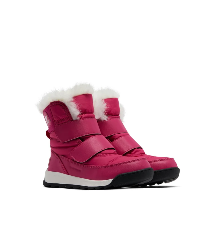 Sorel Whitney 2 Strap Waterproof Unisex Kids Winter Boots, Red Cactus Pink X Black, 6 UK