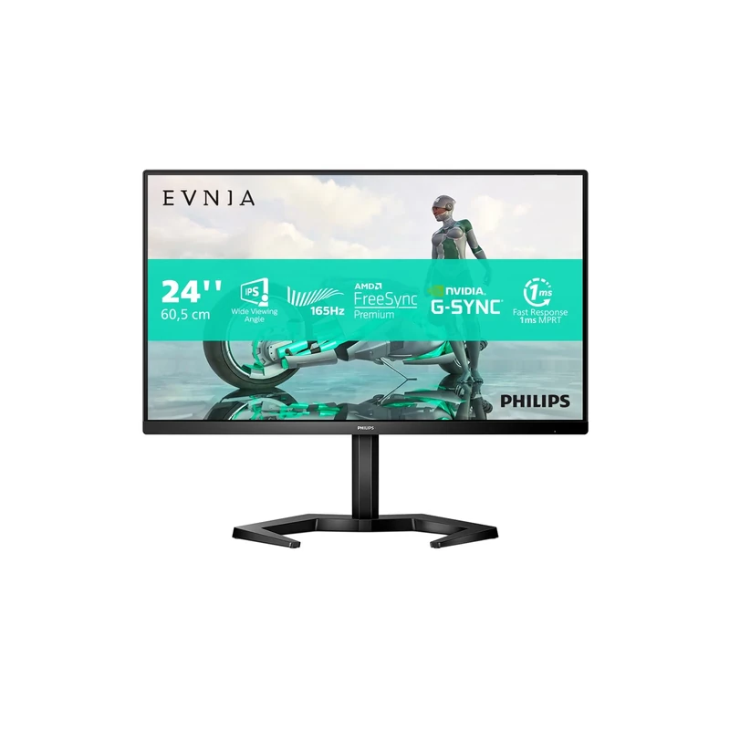 Philips Gaming 24M1N3200ZA - 24 Inch FHD Monitor, 165Hz, IPS, 1ms, Gsync Compatible, heigh Adjust , Speakers, Low input Lag (1920 x 1080 @ 165Hz, 250 cd/m², HDMI 2.0 / DP 1.2)