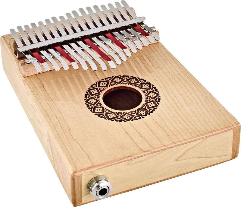 Sonic Energy Pick Up Kalimba – 17 notes in C Major – For Stage, Live, Studio – Maple Wood – Including Accessories (PKL1707H)