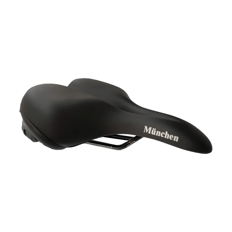 P & P pro cycling Unisex - Adult Munich 089 Comfortable Saddle, Black, 265 x 195 mm