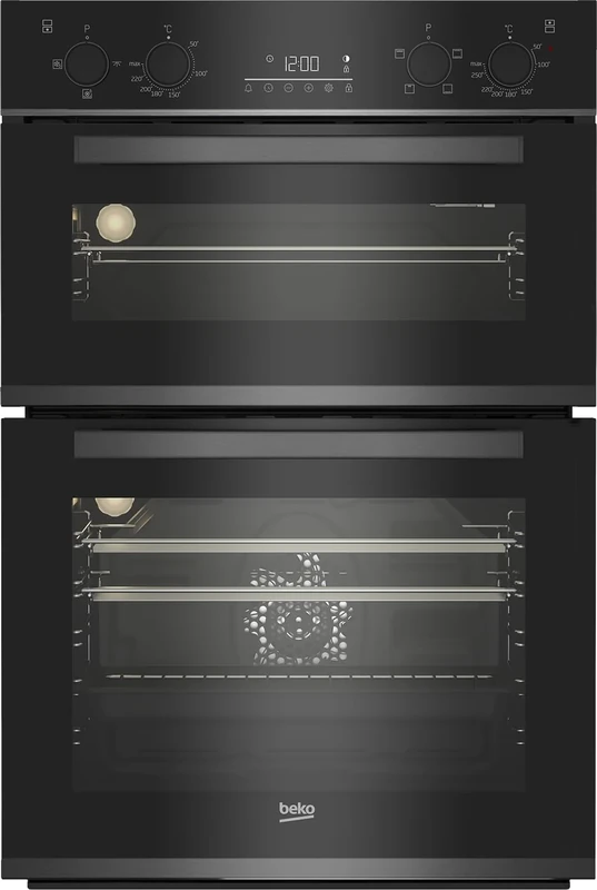Beko RecycledNet® BBXDF29300Z Built In Electric Double Oven - Dark Steel - A/A Rated