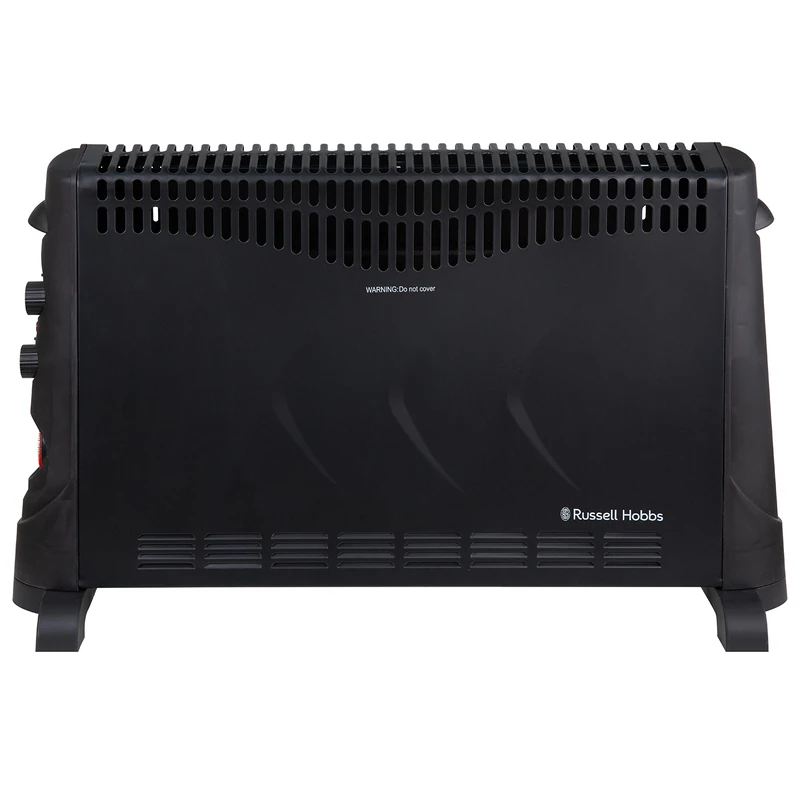 Russell Hobbs 2000W/2KW Electric Convector Heater with 24 Hour Timer in Black, 3 Heat Settings, Overheat Protection, Adjustable Thermostat, 20m² Room Size, RHCVH4002B with 2 Year Guarantee
