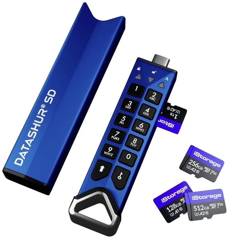 iStorage datAshur SD I Encrypted USB Flash Drive with Removable iStorage microSD Cards (Sold Separately) I Password Protected I Secure Collaboration I FIPS Compliant