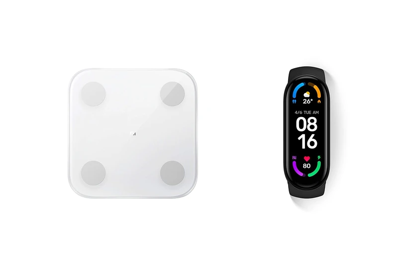 Xiaomi Mi Smart Band 6 and Scale
