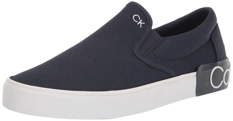 Calvin Klein Men's Ryor Sneaker, Navy Canvas 400, 9.5 UK