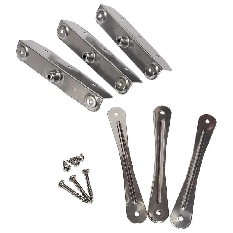 Louvers Hardware Set for Blinds and Shutters, Complete Kit for 11 Boards, Stainless Steel - DHLH-01 - Image 1
