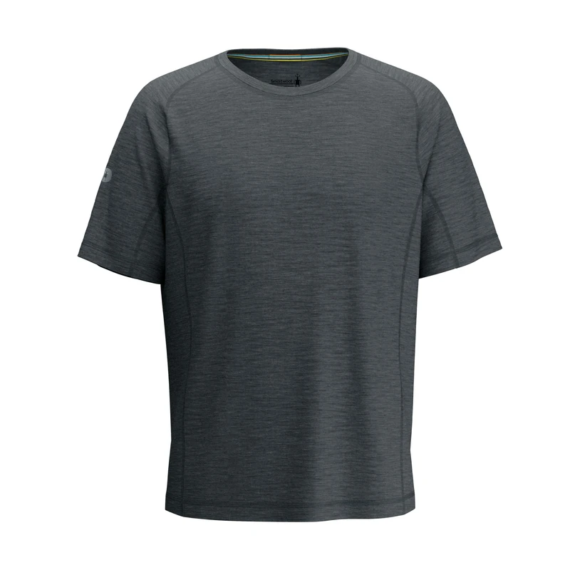 Smartwool Mens Active Ultralite Short Sleeve Tee, Charcoal Heather, S UK