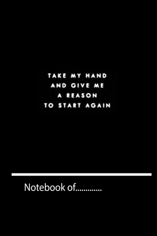 xkjhgfyer14 take my hand and give me - 120 pages notebook for girl boy teen Weekly Meal Planner x