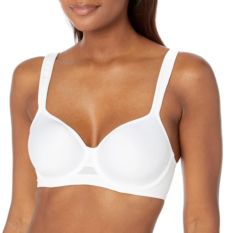 Bali Women's One Smooth U Ultra Light Minimizer Underwire Bra DF3490, White, 38DDD