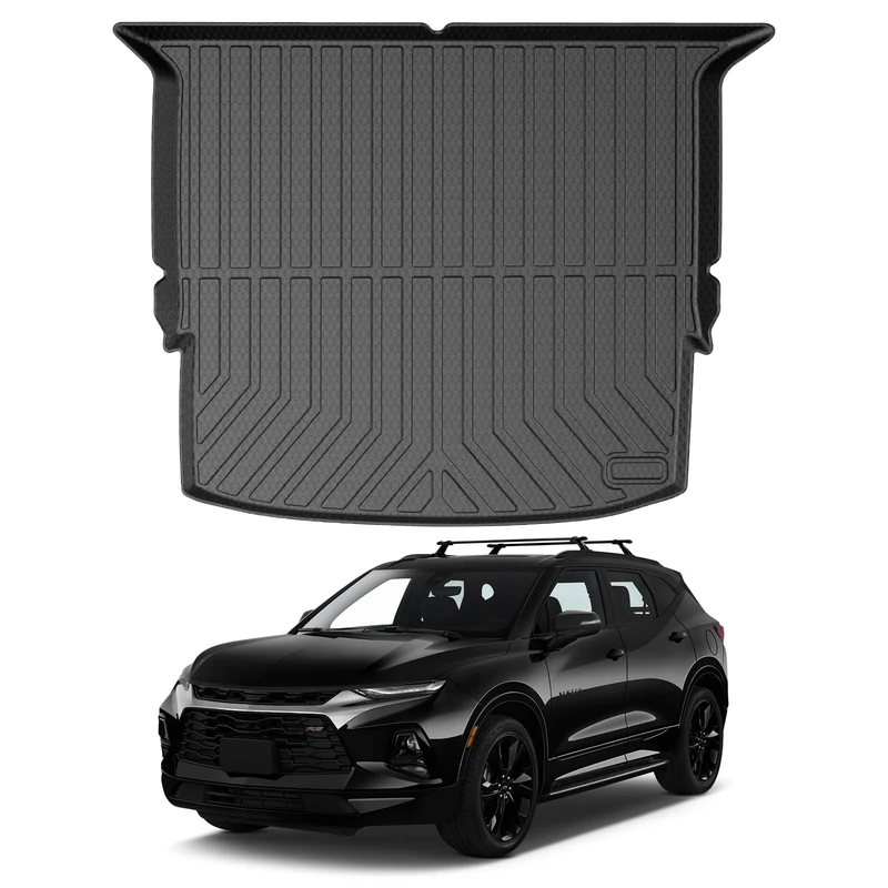 Mixsuper Custom Fit Cargo Liner for 2019-2023 2024 Chevrolet Blazer Trunk Mat All Weather Rear Cargo Trunk Liner for Chevy Blazer Accessories Black