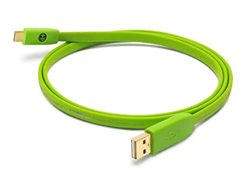 NEO by Oyaide d+ USB (Class B) A to C – Hi-Speed and Durable Digital Cable for DJ’s, Musicians and Producers, Green, 2 Meter