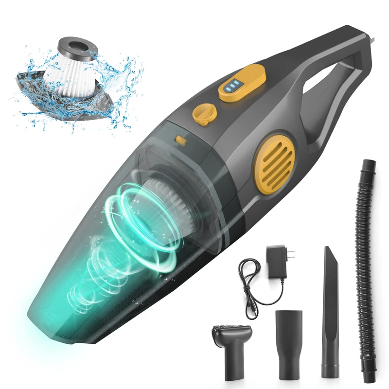 通用 AEWHALE Handheld Vacuum Cordless, Hand Vacuum 8000PA-10000PA High Power, Portable Home & Car Mini Vacuum with Rechargeable Battery, Wet/Dry Vacuum Cleaner with Power Display