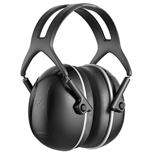 ERM TOOL Ear Defenders, 35 dB SNR Noise Protection Ear Muffs, Noise Reduction, Safety Ear Protectors, Adjustable for Mowing, Woodworking, Hunting, Gardening