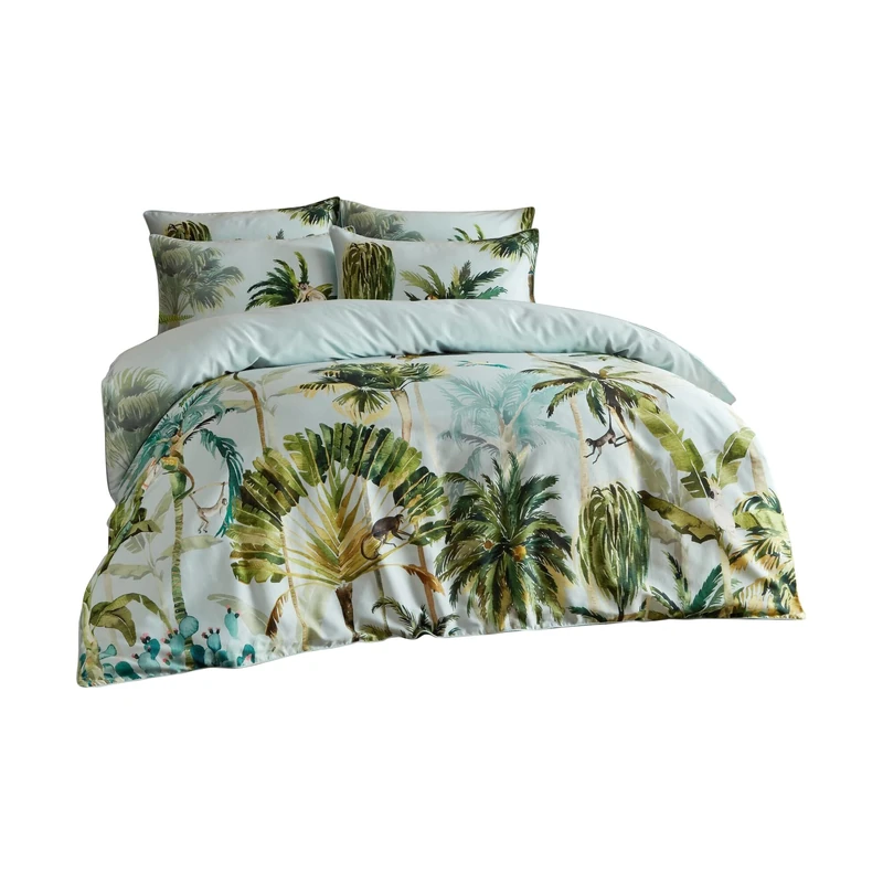 Paoletti Forsteriana Single Duvet Cover Set, Cotton, Multi